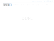 Tablet Screenshot of dufl.com